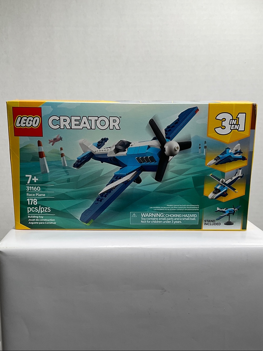 LEGO Creator Blue & White Race Plane 3-in-1 Set